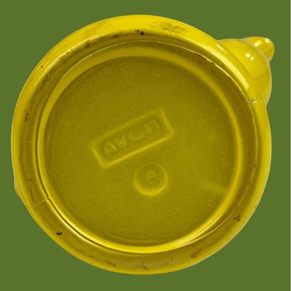 70s Avon Vintage Koffee Klatch Harvest Gold Groovy Floral Collectible Bottle - Picture 6 of 8